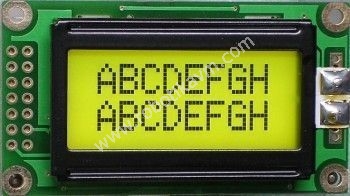 2x8-LCD-Ekran,-Yesil-uzerine-Siyah---TC0802B-01XA0