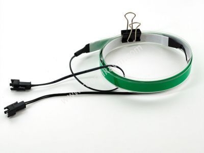 EL Wire Şerit Bant - Yeşil, 1m, Çift Konektör - AF446