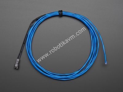 Yüksek Güçlü Uzun Ömürlü EL Wire - Mavi, 2.5m - AF408